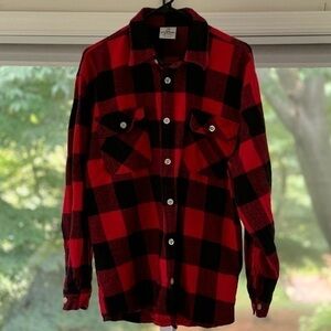 Rothco Extra Heavyweight Buffalo Plaid Flannel Shirt, Red Plaid, XXL